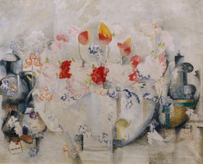 Vase with Flowers by Alexandra Alexandrowna Exter