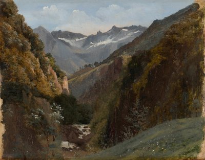 High Mountain Valley in the Bernese Alps by Alexandre Calame