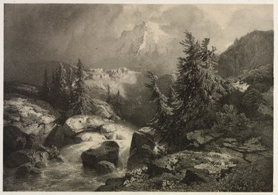 Storm in the Alps by Alexandre Calame