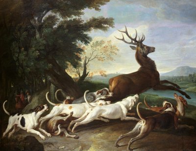 The Deer Hunt by Alexandre Francois Desportes