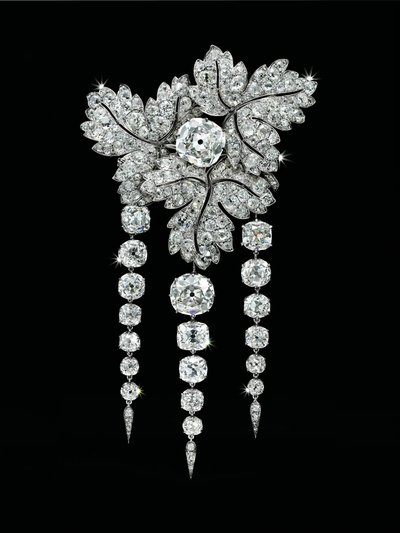 "Feuilles de Groseillier" Brooch, c.1855 by Alfred Bapst