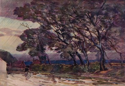 A Stormy Evening by Alfred East