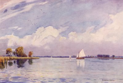 Hickling Broad, Norfolk by Alfred Heaton Cooper