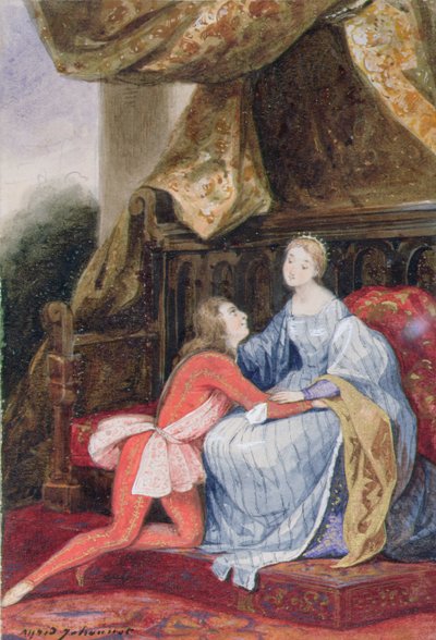 Courtly Love, c.1830 by Alfred Johannot