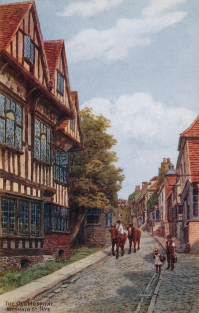 The Old Hospital, Mermaid St, Rye by Alfred Robert Quinton