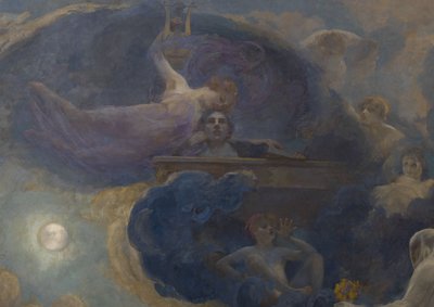 Poetry - Drama (side ceiling) by Alfred Roll