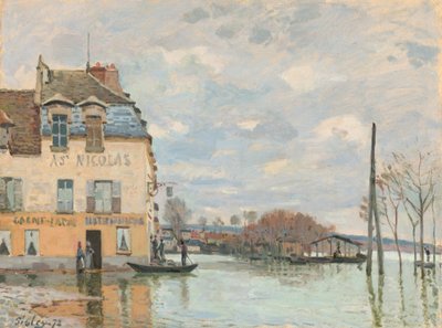 Flood at Port-Marly by Alfred Sisley