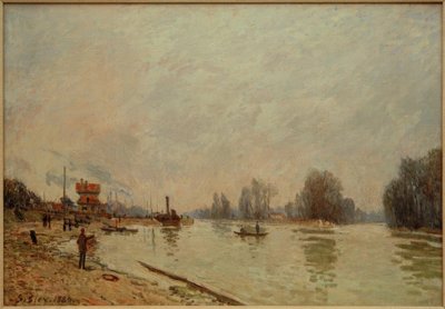 The Seine at Suresnes by Alfred Sisley