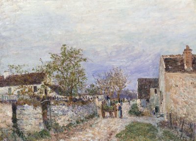 Rue a Veneux by Alfred Sisley