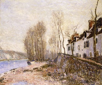 Saint Mammes, la Croix-Blanche by Alfred Sisley