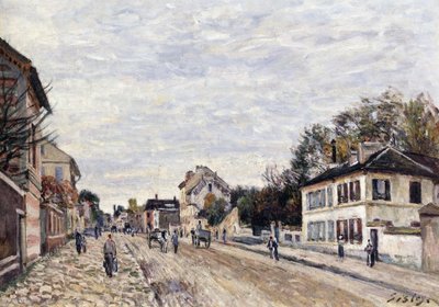 Street Scene at Marly by Alfred Sisley