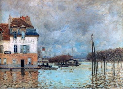 The Flood at Port-Marly by Alfred Sisley