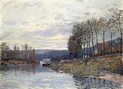 The Seine at Bougival by Alfred Sisley