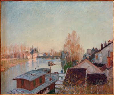 Shore of the Loing at Moret by Alfred Sisley