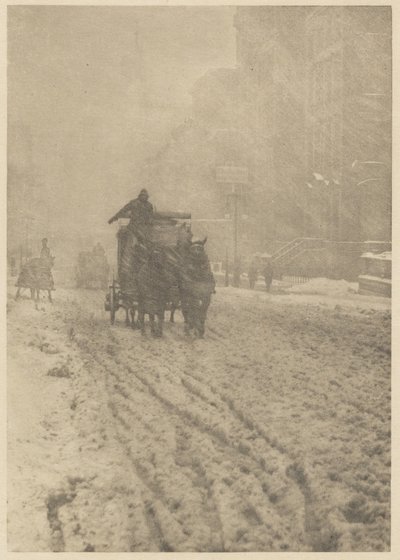 Winter on Fifth Avenue by Alfred Stieglitz