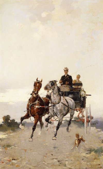 Trotting; Al Trotto by Alfredo Tominz