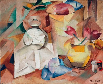 Still Life with Alarm Clock, 1913 by Alice Bailly