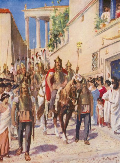 Alaric entering Athens by Allan Stewart