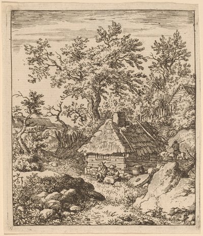 Landscape with Millstone near a Cask by Allart van Everdingen