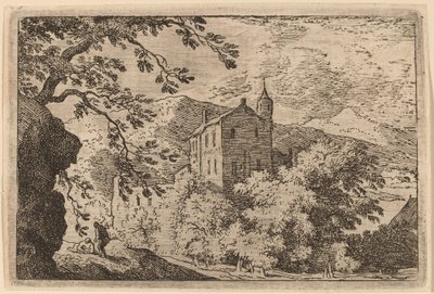 Large House with a Turret by Allart van Everdingen