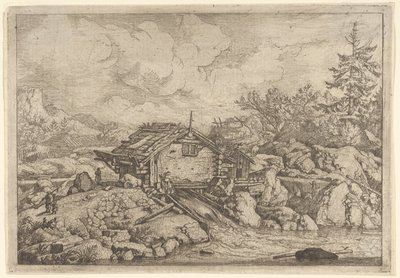 The Watermill, 17th Century by Allart van Everdingen