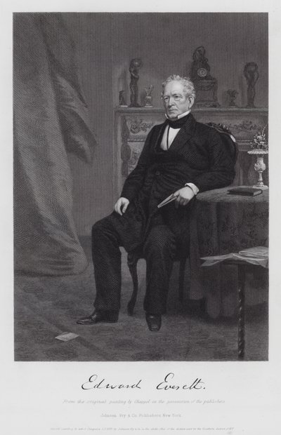 Edward Everett by Alonzo (after) Chappel