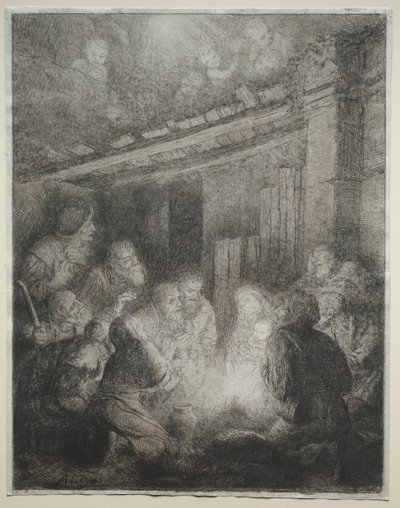 Adoration of the Shepherds by Alphonse Legros