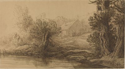 Bank of a River by Alphonse Legros