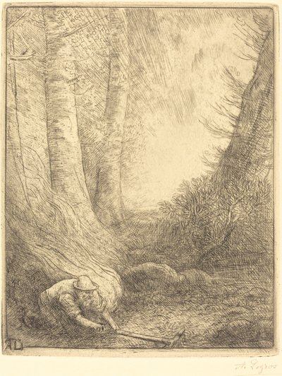 Burning the Grasses by Alphonse Legros