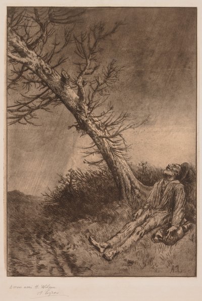 Death of a Vagabond by Alphonse Legros