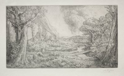 Landscape by Alphonse Legros