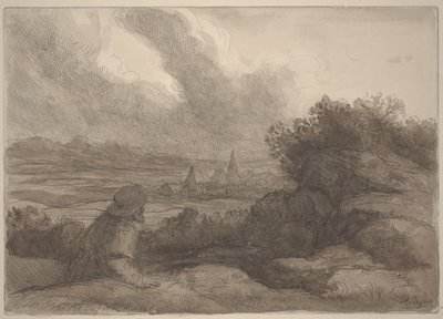 Landscape by Alphonse Legros