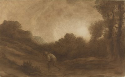 Landscape, Evening by Alphonse Legros