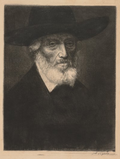 Large Portrait of Thomas Carlyle by Alphonse Legros