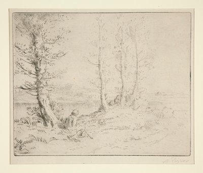 Along the River by Alphonse Legros