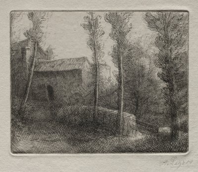 The Mill Bridge by Alphonse Legros