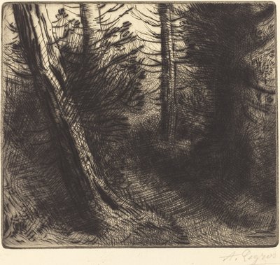 Path through the Woods by Alphonse Legros