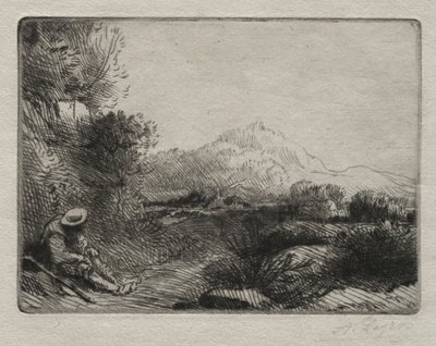 Rest of the Traveler by Alphonse Legros