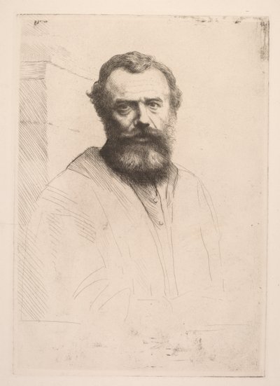 Self-Portrait (Third Plate) by Alphonse Legros