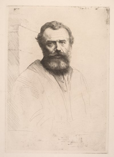 Self-Portrait (Third Plate) by Alphonse Legros