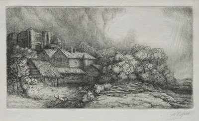The Abbey Farm by Alphonse Legros