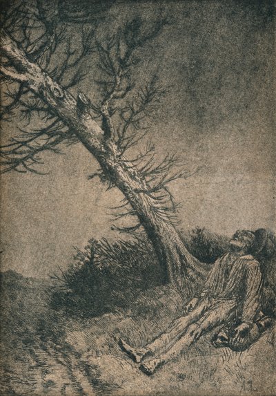 The Dying Vagabond by Alphonse Legros