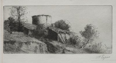The Pigeon Tower by Alphonse Legros