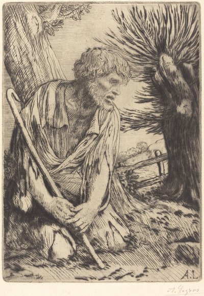 The Prodigal Son, 3rd plate by Alphonse Legros