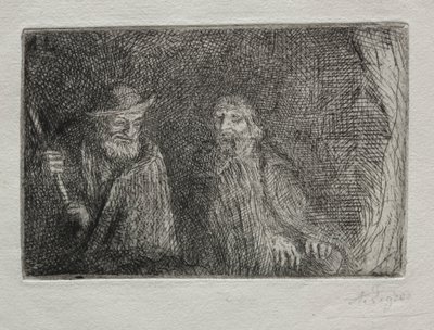 Two Shepherds by Alphonse Legros