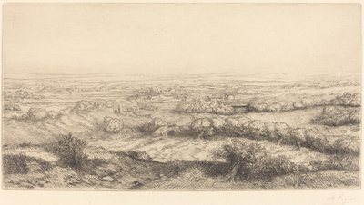 Valley in Bourgogne by Alphonse Legros