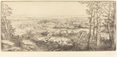 Valley in Bourgogne by Alphonse Legros