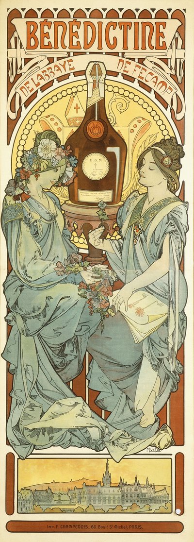 Benedictine by Alphonse Mucha