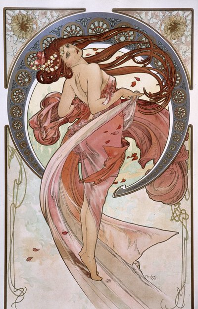 La Danse - by Mucha by Alphonse Mucha