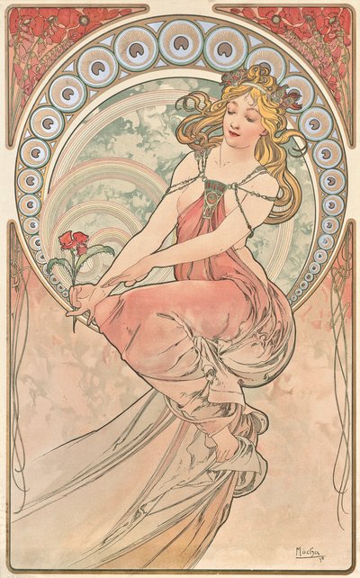 The Painting by Alphonse Mucha